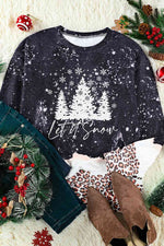 Load image into Gallery viewer, LET IT SNOW Graphic Leopard Sweatshirt
