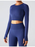 Load image into Gallery viewer, Round Neck Long Sleeve Active T-Shirt
