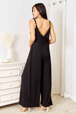 Load image into Gallery viewer, Spaghetti Strap Tied Wide Leg Jumpsuit
