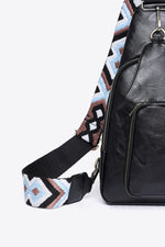 Load image into Gallery viewer, Structured Faux Leather Sling Shoulder Bag
