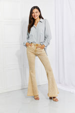 Load image into Gallery viewer, Hem Bell Bottom Jeans in Yellow
