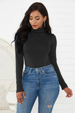 Load image into Gallery viewer, Turtleneck Long Sleeve Bodysuit
