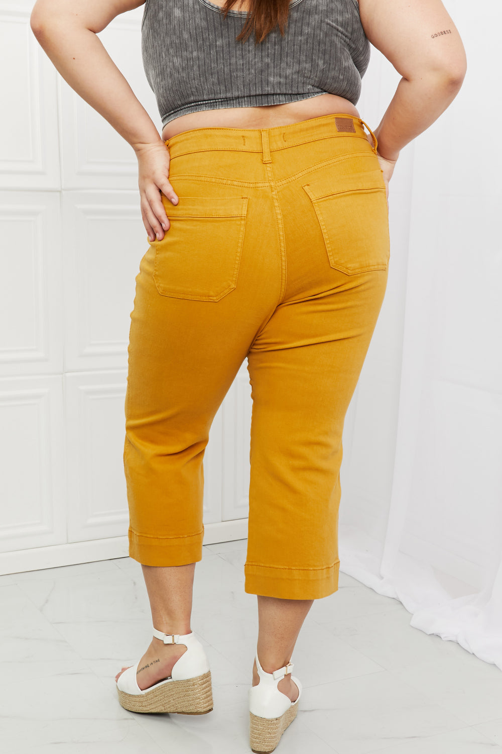 Full Size Straight Leg Cropped Jeans Pants