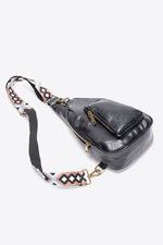 Load image into Gallery viewer, Faux Leather Crossbody Sling Bag – Sleek, Lightweight &amp; Versatile
