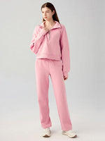 Load image into Gallery viewer, Half Zip Pocketed Active Sweatshirt
