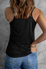 Load image into Gallery viewer, Double-Strap Notched Neck Tank
