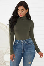 Load image into Gallery viewer, Turtleneck Long Sleeve Bodysuit
