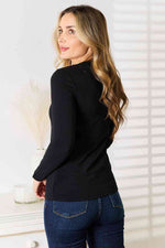 Load image into Gallery viewer, Asymmetrical Neck Long Sleeve Top
