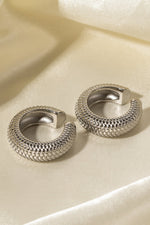 Load image into Gallery viewer, Scale Stainless Steel Cuff Earrings

