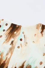 Load image into Gallery viewer, Printed Surplice Neck Layered Dress
