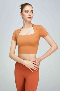 Short Sleeve Cropped Sports Top
