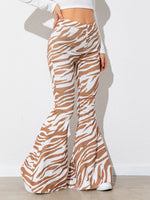 Load image into Gallery viewer, Floral High Waist Flare Leg Pants

