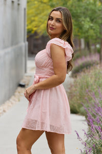Lace Woven Mini Dress