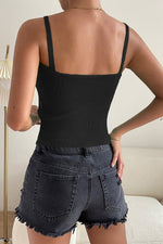 Load image into Gallery viewer, Sleeveless Scoop Neck Ribbed Knit Top
