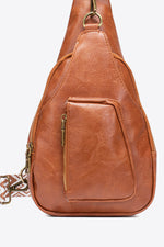 Load image into Gallery viewer, Faux Leather Crossbody Sling Bag – Sleek, Lightweight &amp; Versatile
