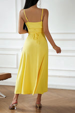 Load image into Gallery viewer, Sunkissed Ease Lace-Up Maxi Dress
