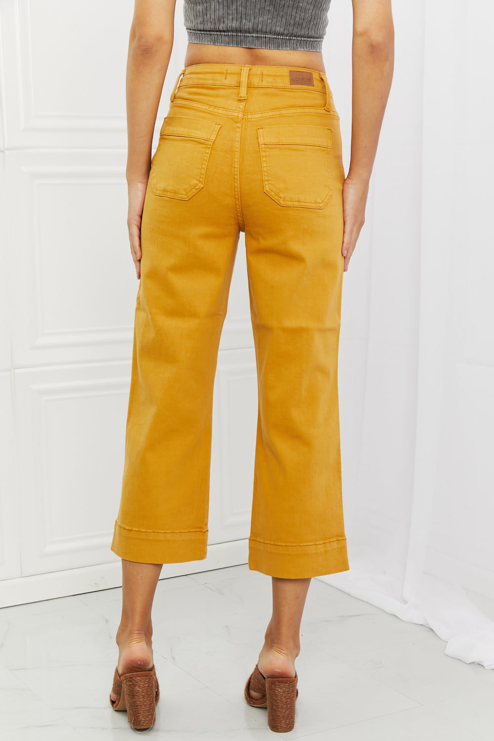 Full Size Straight Leg Cropped Jeans Pants