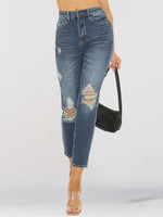 Load image into Gallery viewer, Distressed Skinny Cropped Jeans Pants
