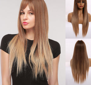 Long Straight Synthetic Wigs