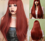 Load image into Gallery viewer, Long Straight Synthetic Wigs
