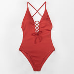 Load image into Gallery viewer, Solid One-piece Swimsuit
