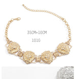 Load image into Gallery viewer, Lion Heads Choker Necklace
