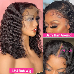 Short Curly Bob Lace Front Wig (PrePluck)