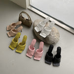 Load image into Gallery viewer, Square-Toe Heels
