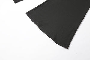 Solid Black Basic Bodysuit