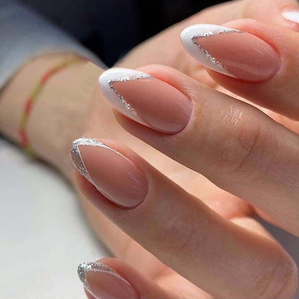 24pcs French Nails