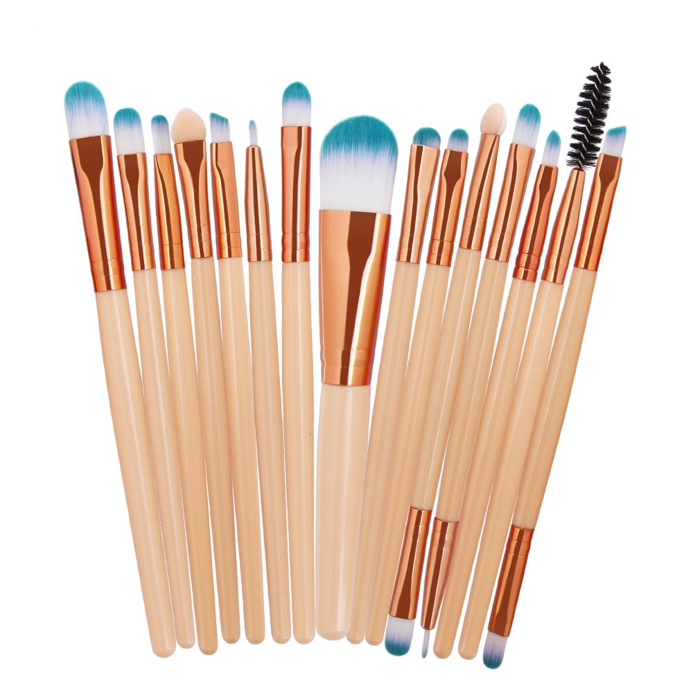 Pro 10/15Pcs Makeup Brushes Set P