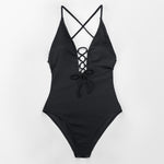 Load image into Gallery viewer, Solid One-piece Swimsuit
