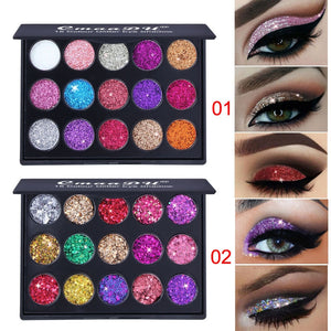 15 Color Glitter Eyeshadow Palette