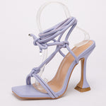 Load image into Gallery viewer, Print Pattern Ankle Strap Heels
