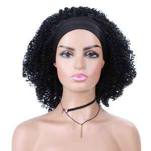 Kinky Curly Headband Wig