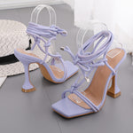 Load image into Gallery viewer, Print Pattern Ankle Strap Heels
