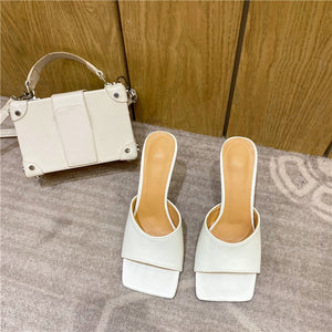 Square-Toe  Mules Slippers