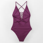 Load image into Gallery viewer, Solid One-piece Swimsuit
