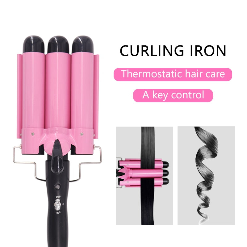 Hair Crimping Curling Iron