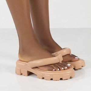 Thick Sole Wedge Sandals