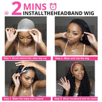 Load image into Gallery viewer, Synthetic Body Wave Headband Wig
