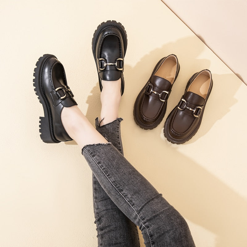 Genuine Womens Leather Loafers