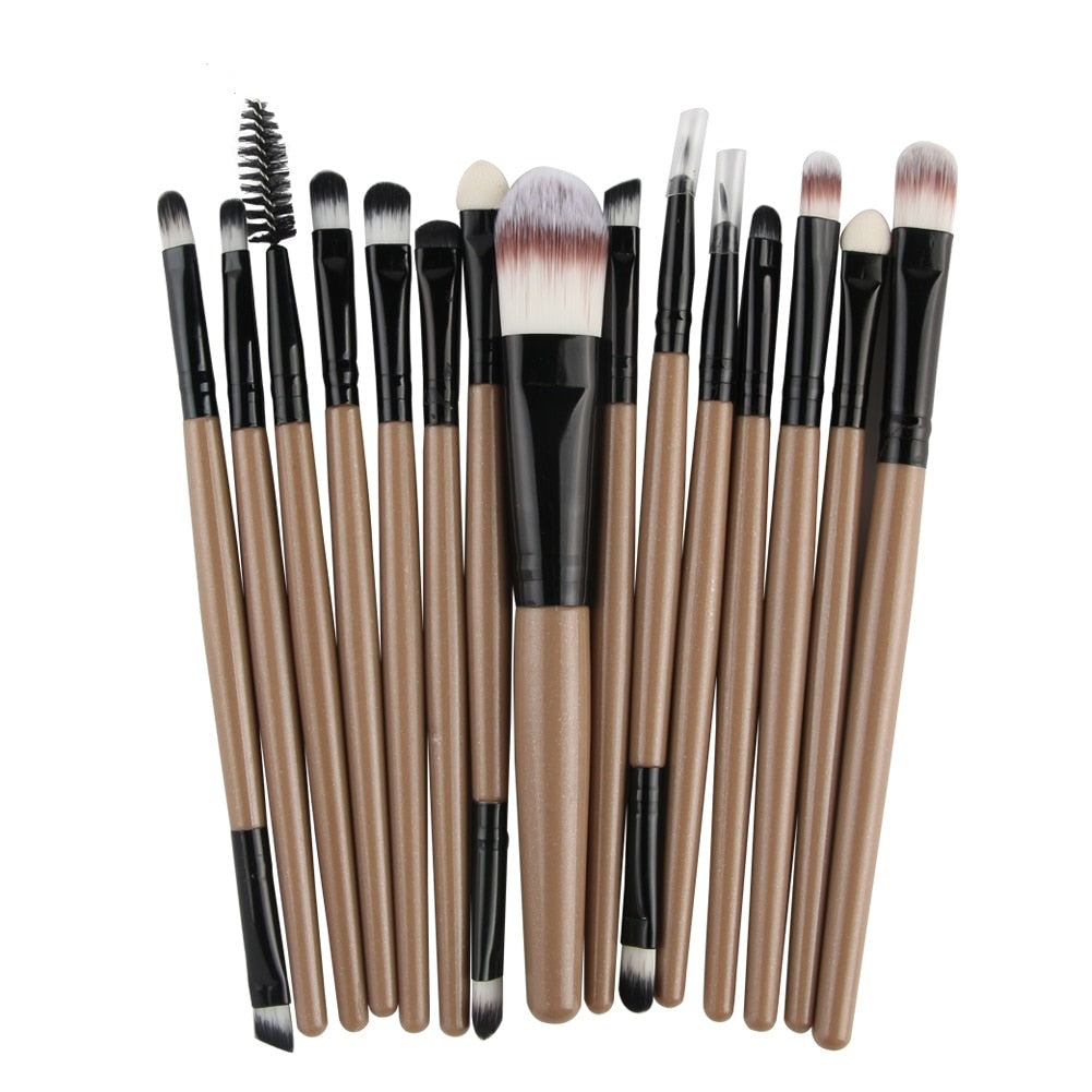 Pro 10/15Pcs Makeup Brushes Set P