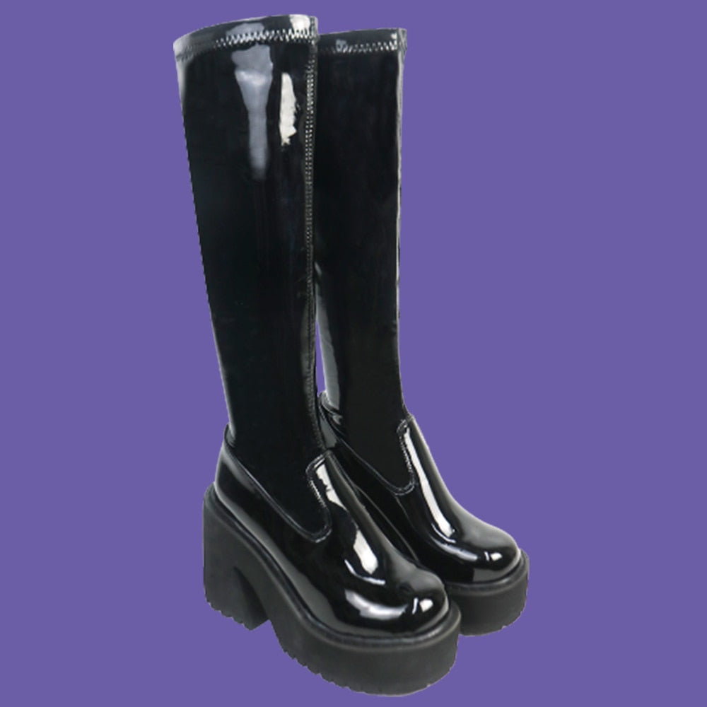 Thick-Sole Platform Boots