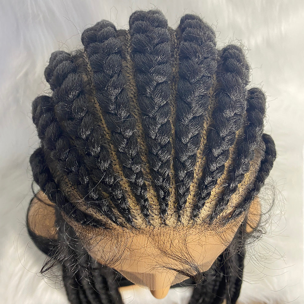 36 Inches Braided Lace Front Wig