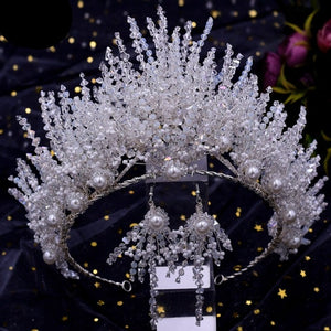 Luxury Crystal Bridal Crown Tiaras