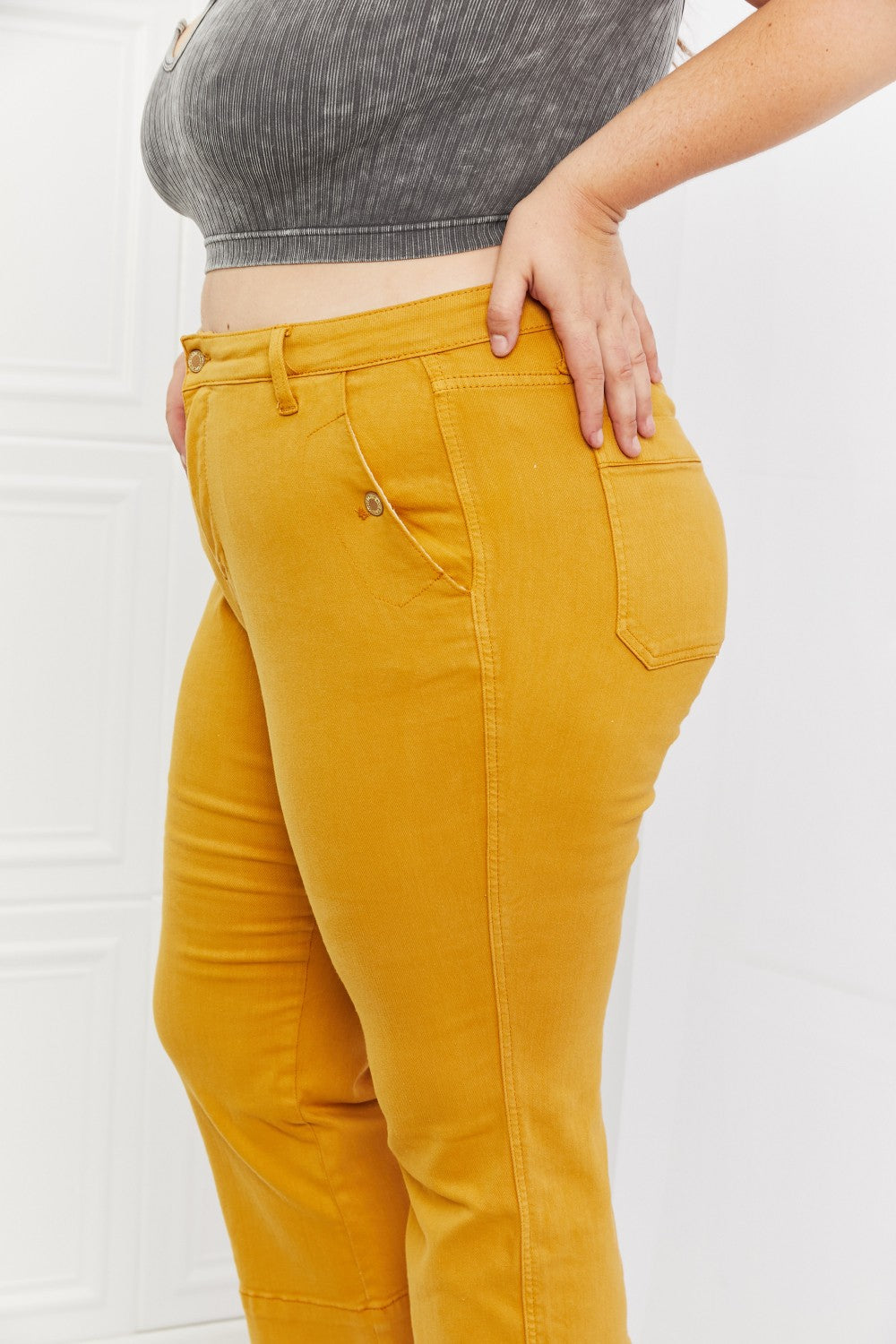 Full Size Straight Leg Cropped Jeans