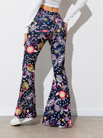 Load image into Gallery viewer, Floral High Waist Flare Leg Pants
