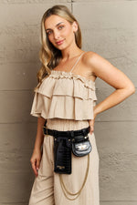 Load image into Gallery viewer, Croc-Effect Faux Leather Belt Bag
