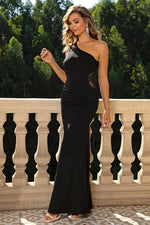 Load image into Gallery viewer, One-Shoulder Sleeveless Maxi Dress
